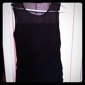 Black  cocktail party dress shear on top